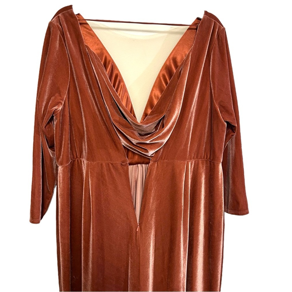 Anthropologie jenny yoo 20 Ryland open back velvet bridesmaid dress maxi long - Picture 4 of 13